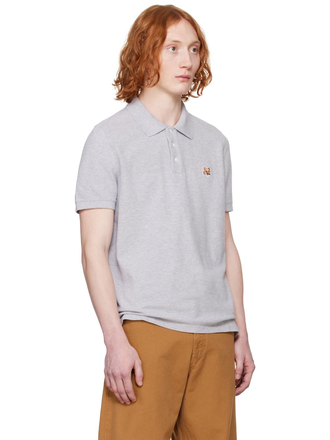 Gray Fox Head Patch Regular Polo - 2