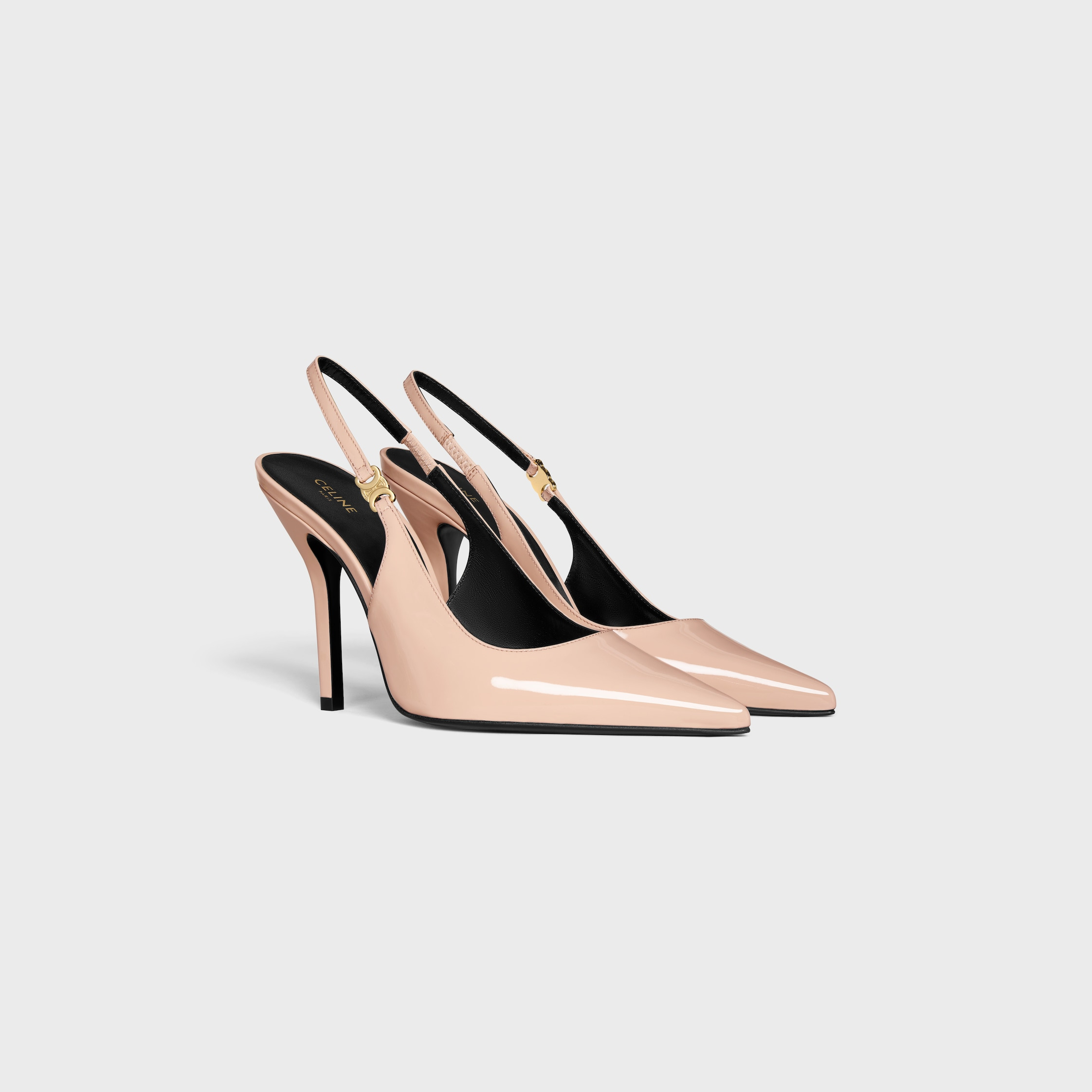 CELINE JUDY TRIOMPHE STILETTO PUMP IN PATENT CALFSKIN - 2