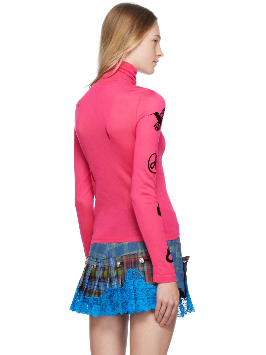 Pink Augen Turtleneck - 3