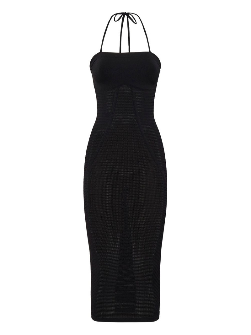halterneck midi dress 1