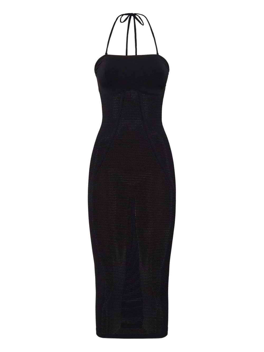 halterneck midi dress - 1