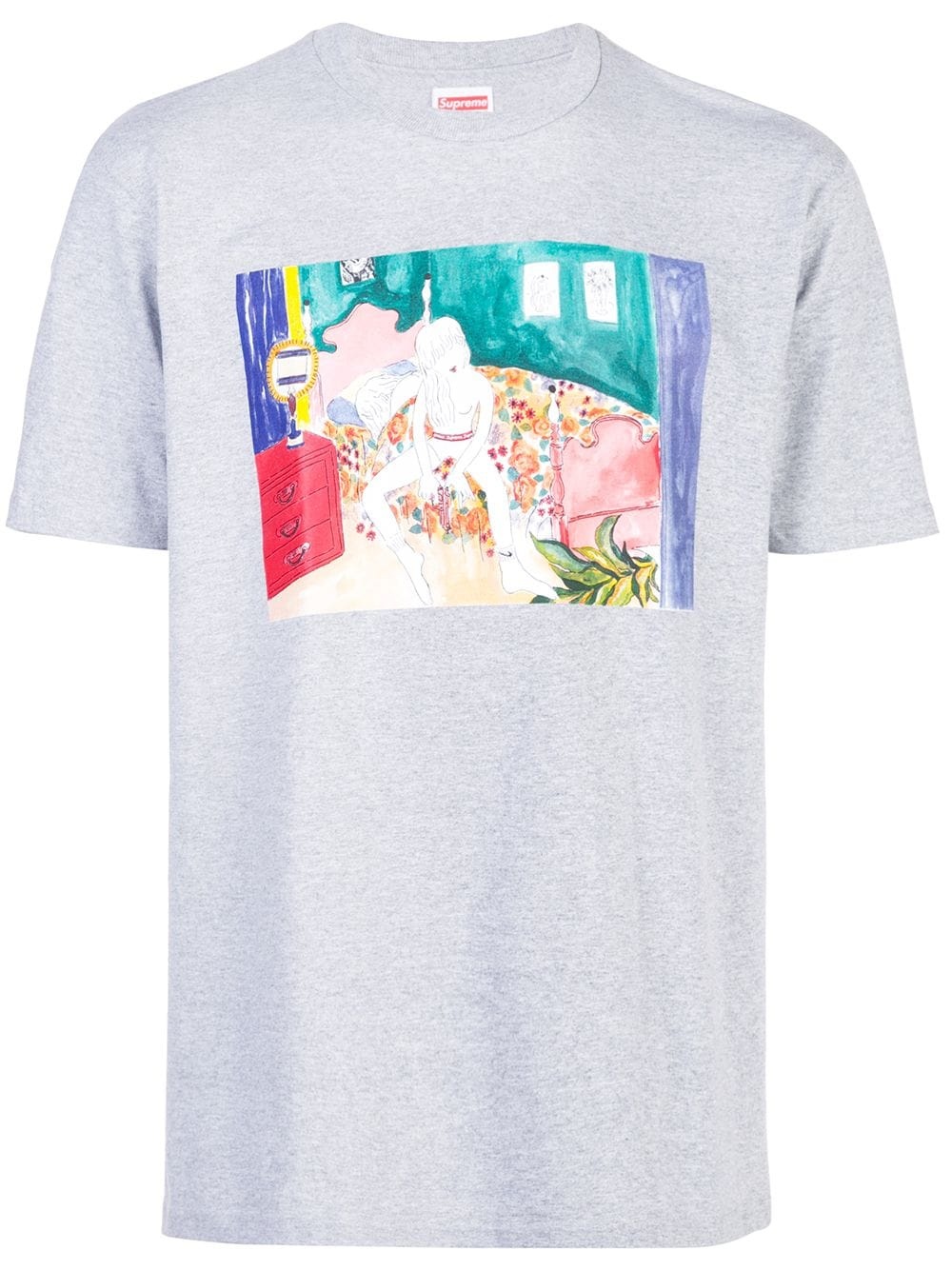 bedroom print T-shirt - 1