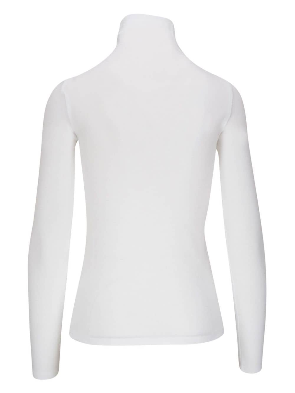 roll-neck Pima-cotton top - 2