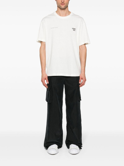 ih nom uh nit straight-leg cargo trousers outlook