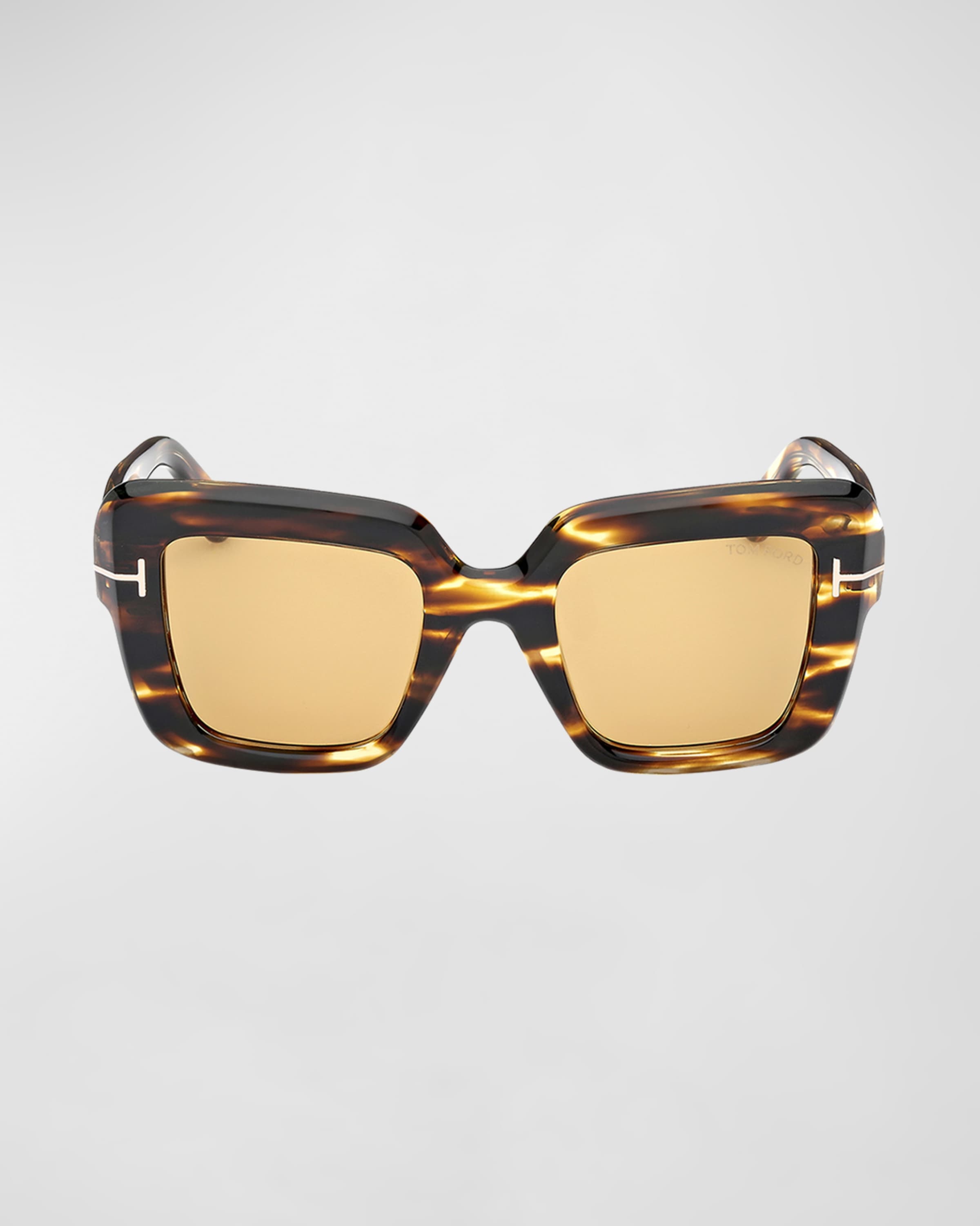 Esme Patterned Acetate Square Sunglasses - 1