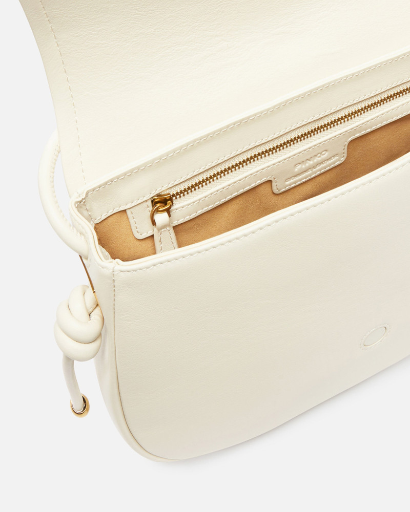 LARGE LEATHER CROSSBODY BAG WITH KNOTS 4
