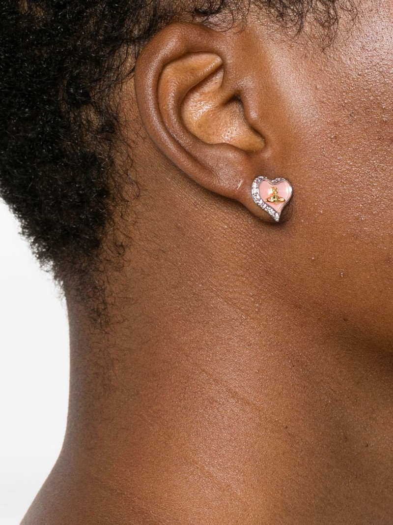 Vivienne Westwood orb heart earrings outlook