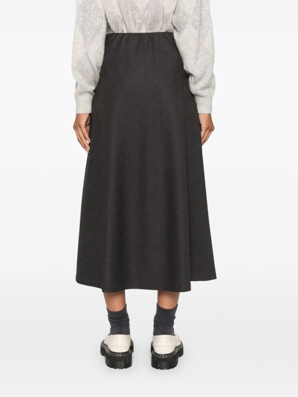 スカート BRUNELLO CUCINELLI FLUTE SKIRT IN WOOL BLEND TWILL Brunello Cucinelli Twill Flute skirt | Nordstrom