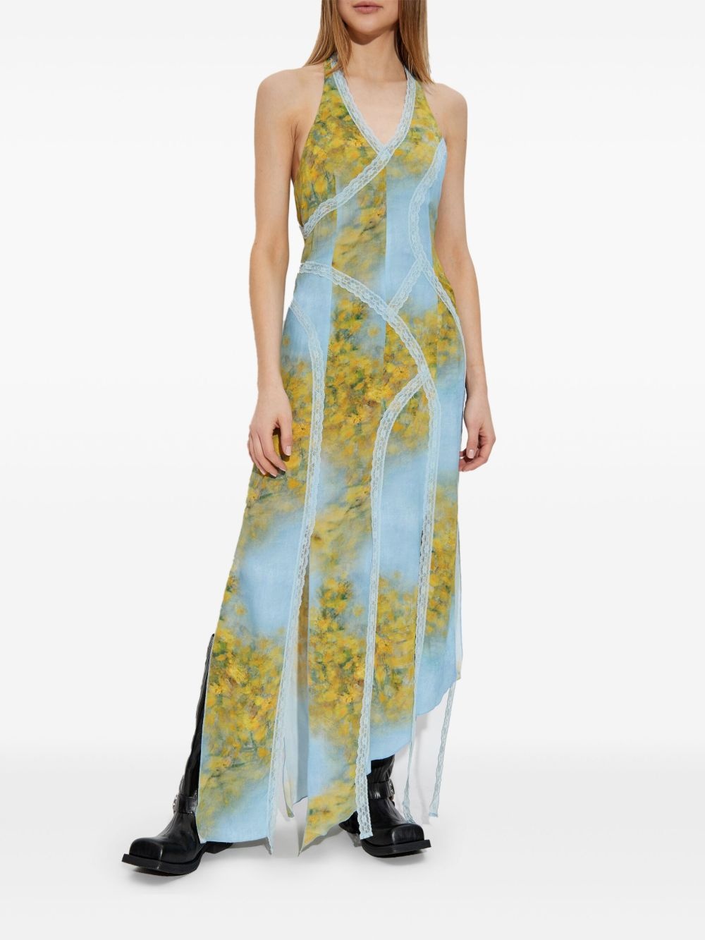 floral-print midi dress - 3