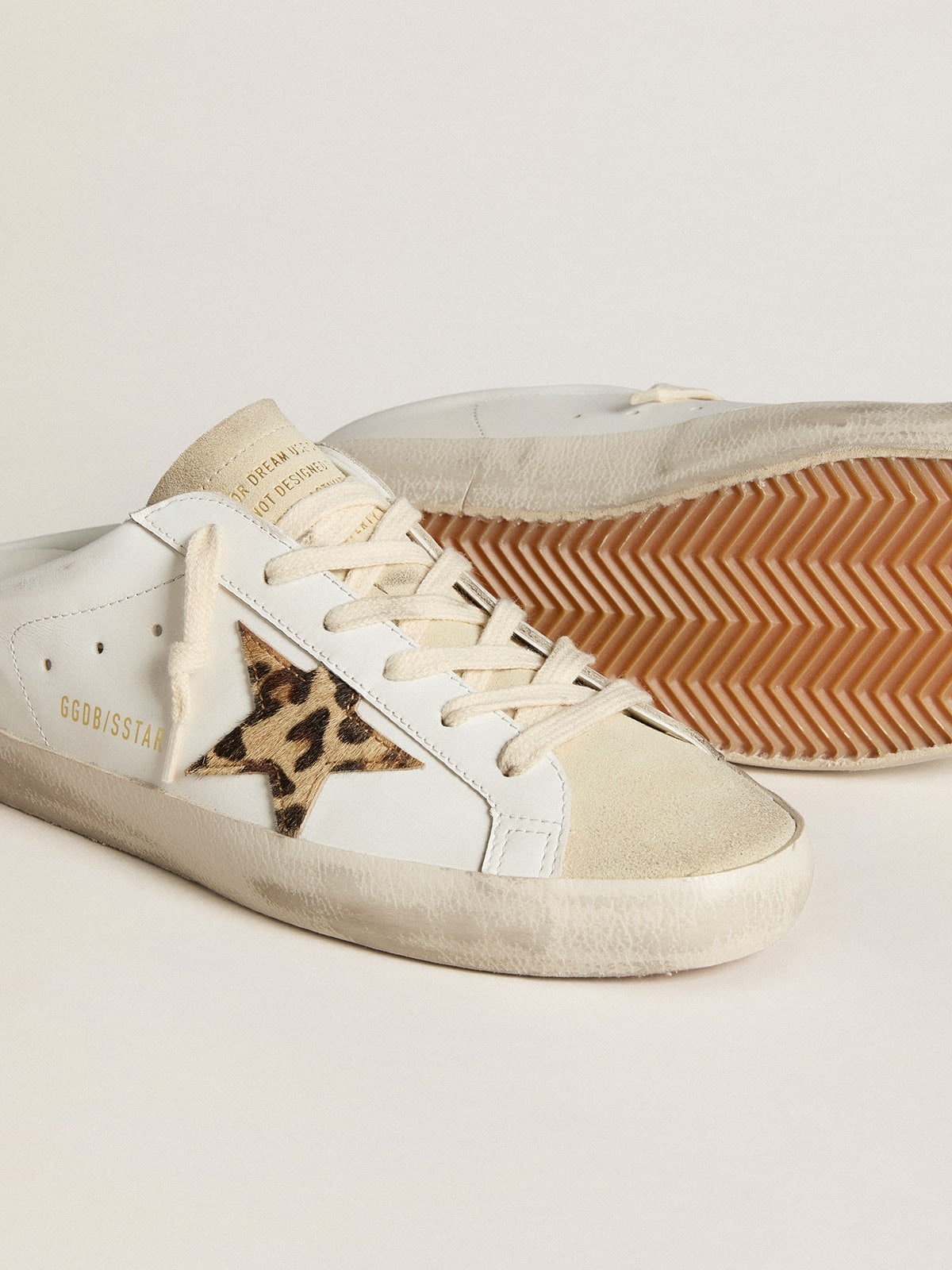 Super-Star Sabots with pony skin star and beige suede tongue - 4