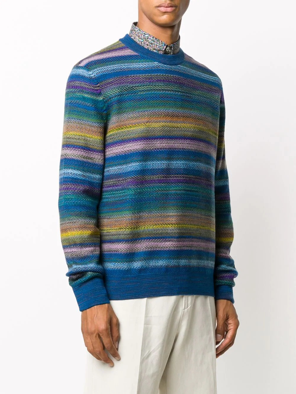 marl-knit jersey sweatshirt - 3