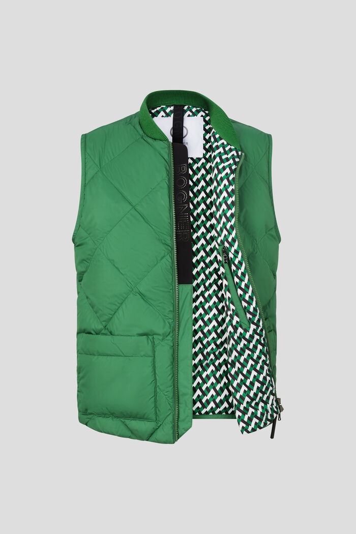 Rocco Down waistcoat in Green - 7