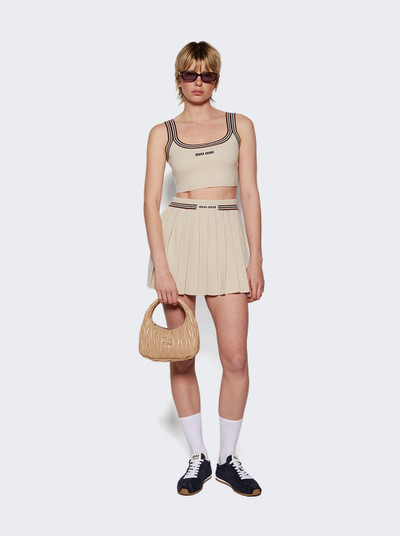 Miu Miu Cashmere Skirt Ivory outlook