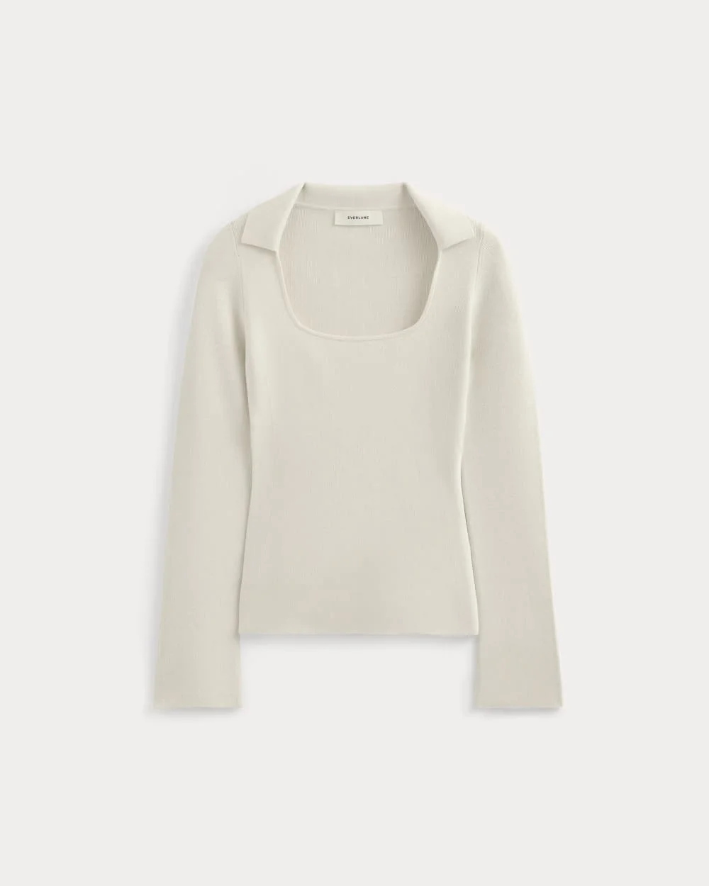 KNIT SCOOP-NECK TOP - 1
