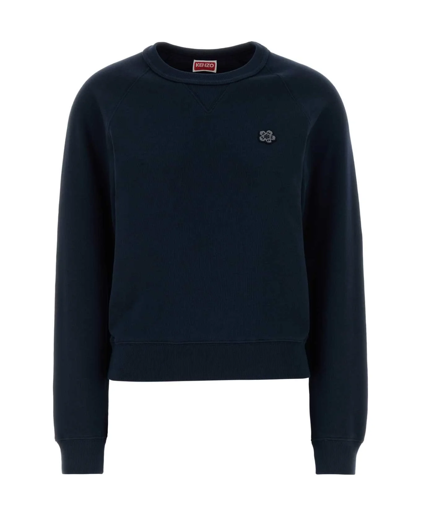 Navy Blue Cotton Sweatshirt - 1