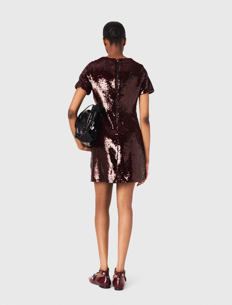 Sequin-embroidered mini dress 4
