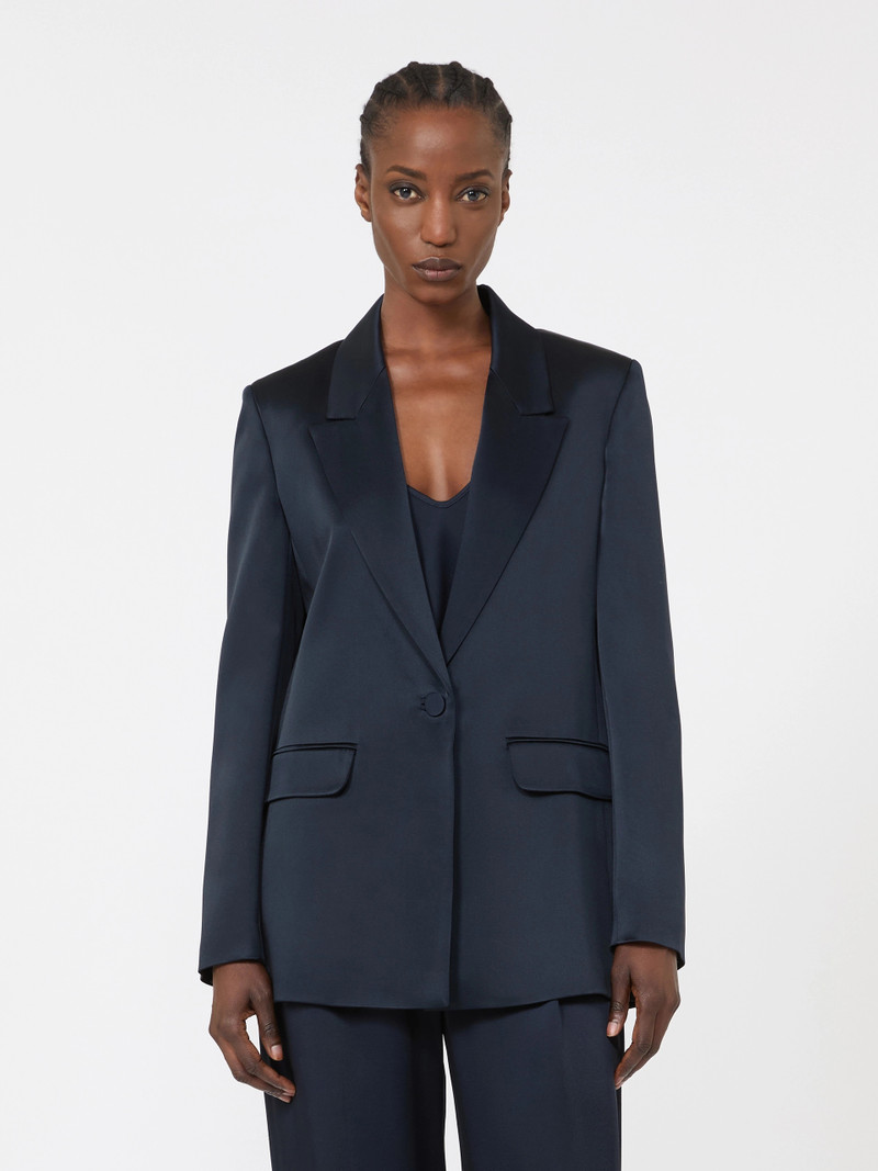 ALBINO Envers satin blazer - MIDNIGHTBLUE 3