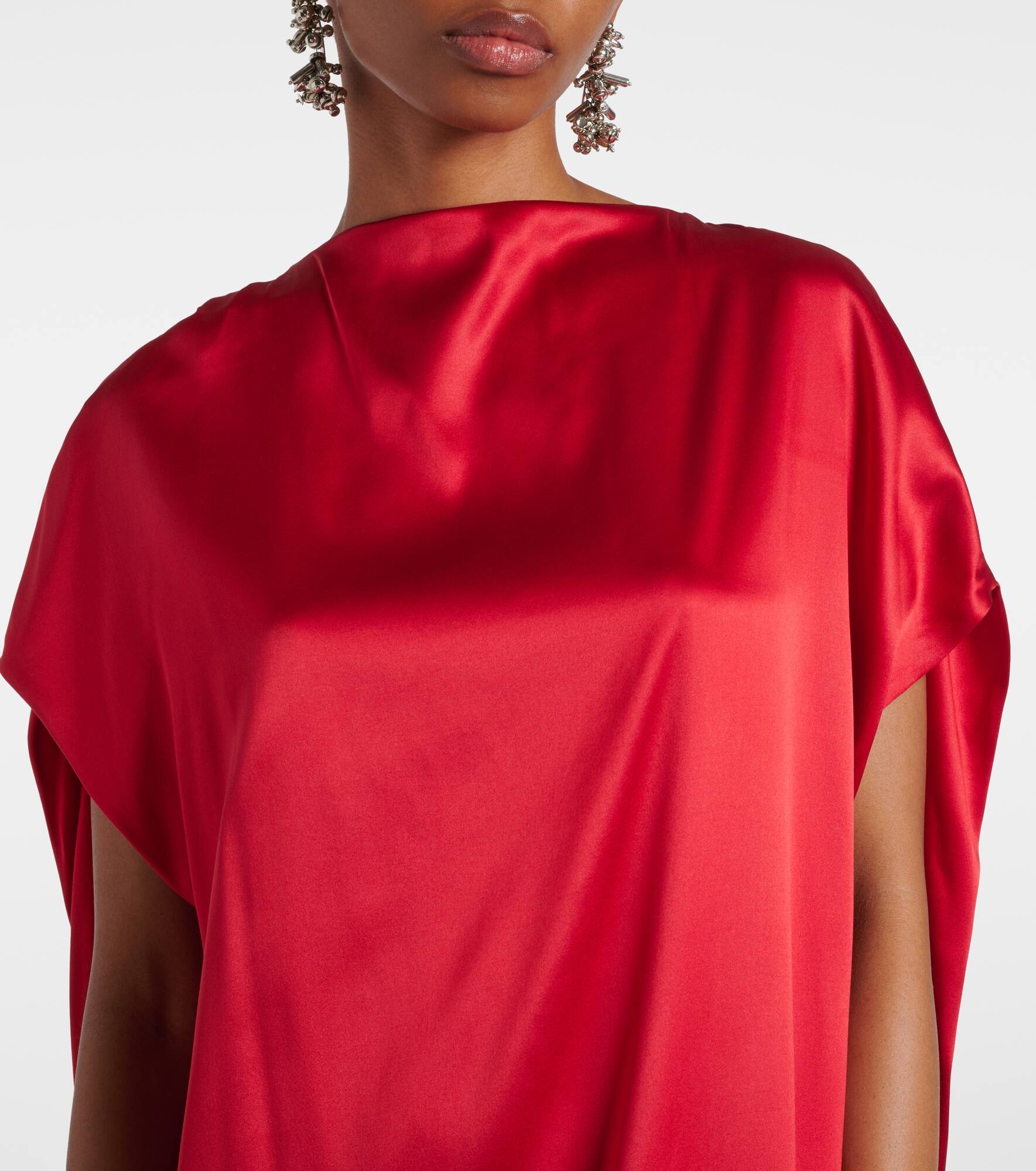 Silk-blend satin gown - 4