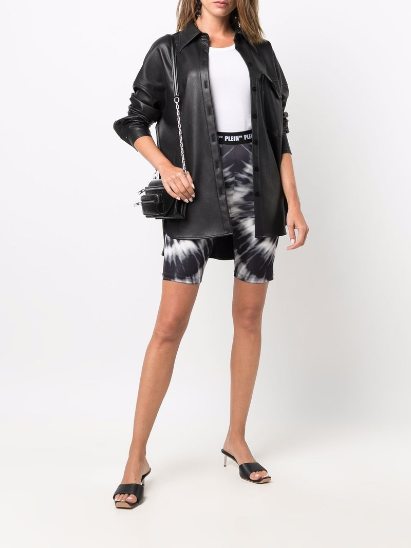 PHILIPP PLEIN high-waisted tie dye-print leggings outlook