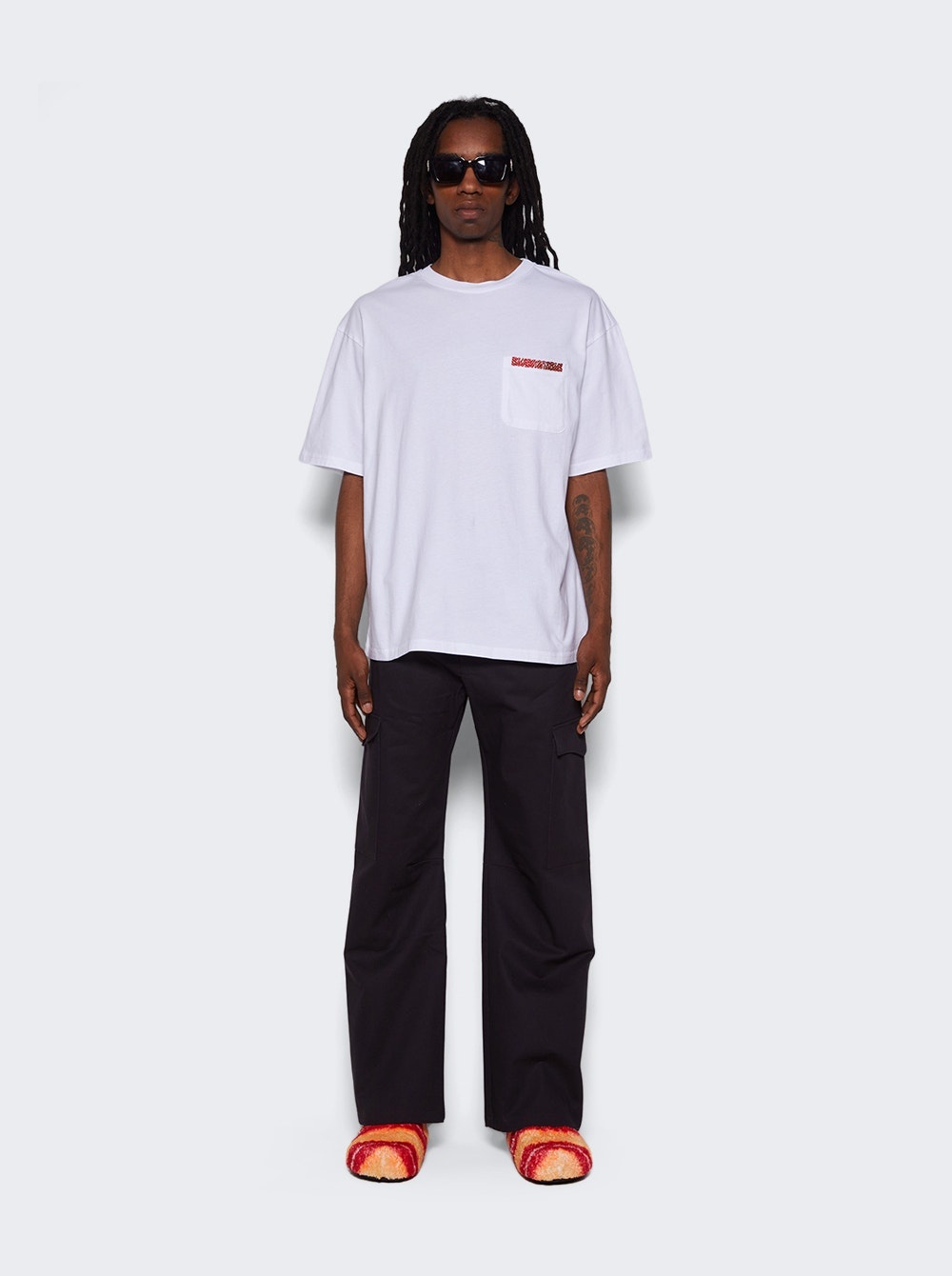 BLUEMARBLE Pocket T-Shirt White | thewebster | REVERSIBLE