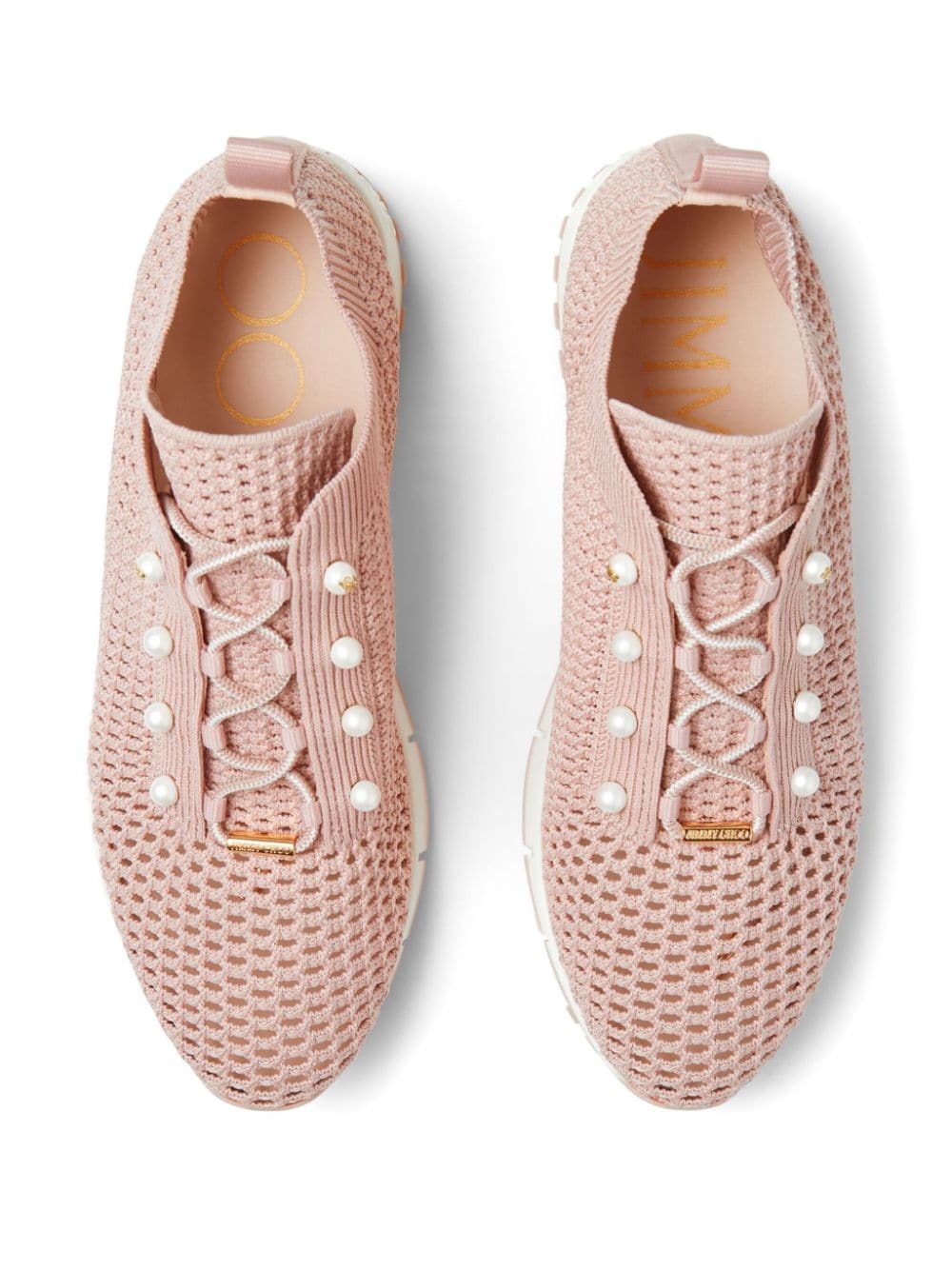 Veles pearl-embellished sneakers - 4