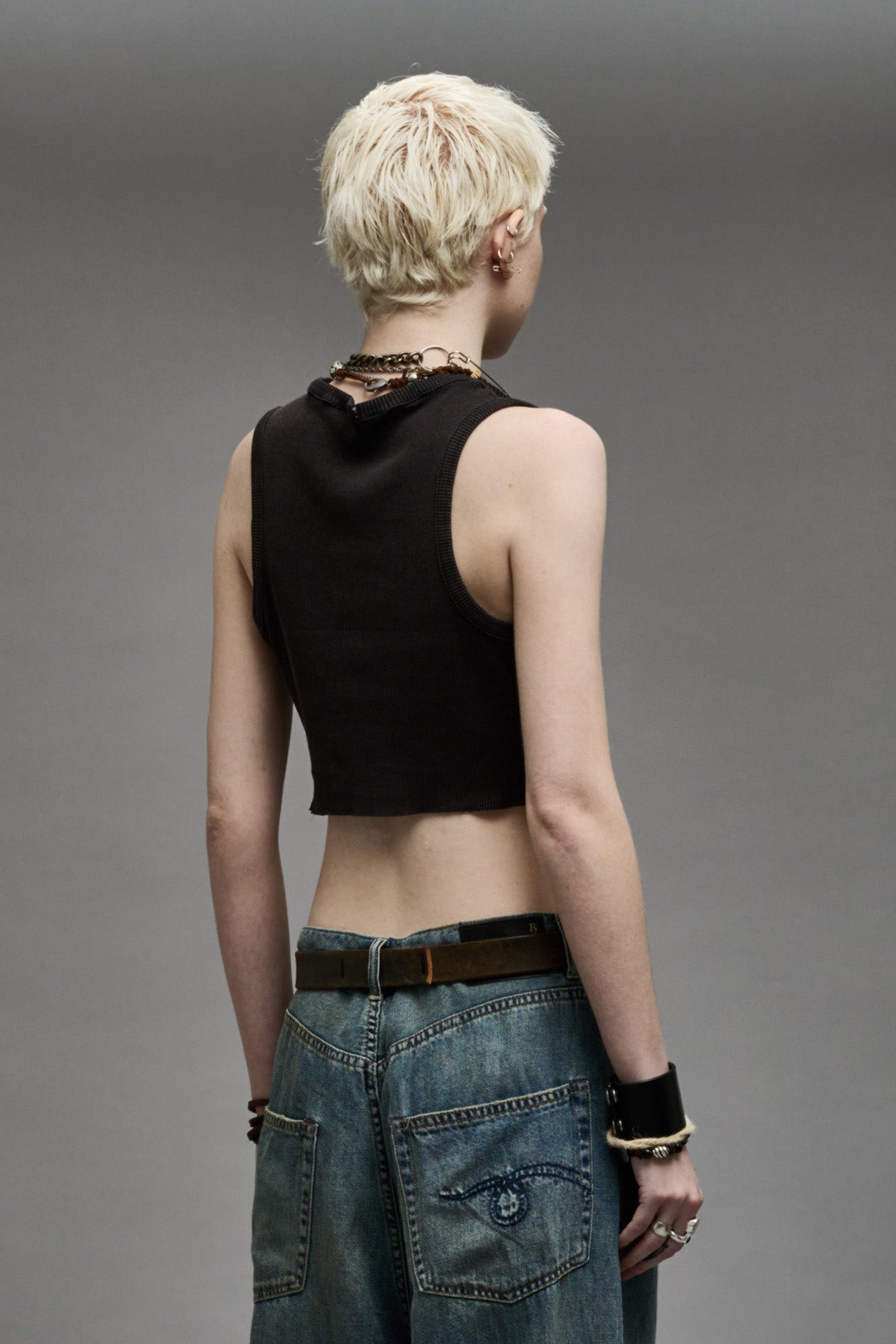 HENLEY TANK - WASHED BLACK - 6