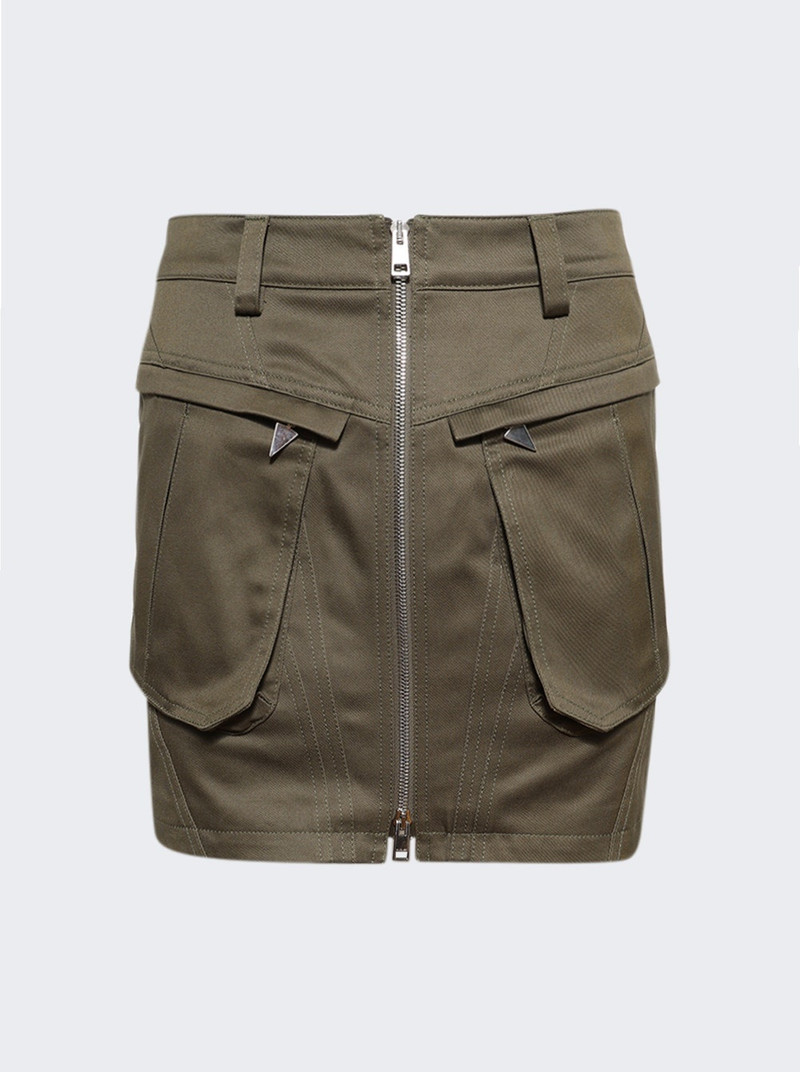 Cargo Mini Skirt Khaki 1
