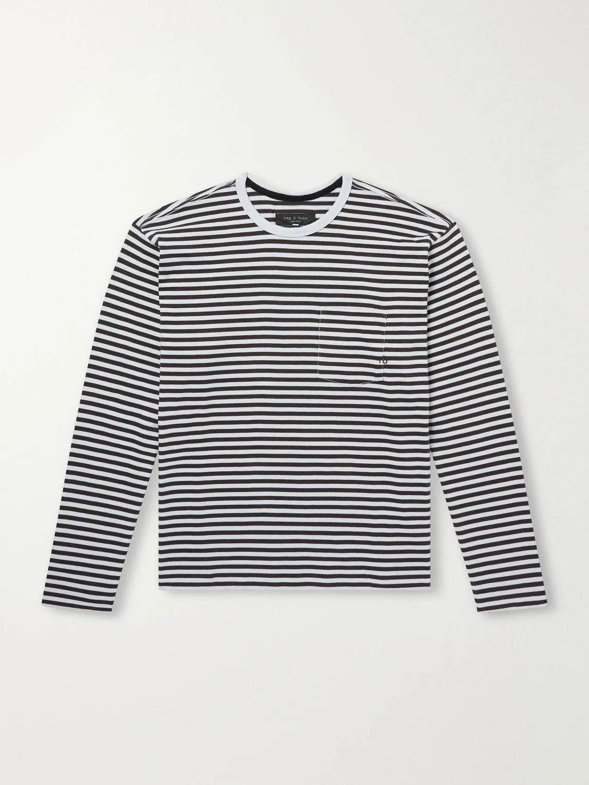 Striped Cotton-Jersey T-Shirt - 1