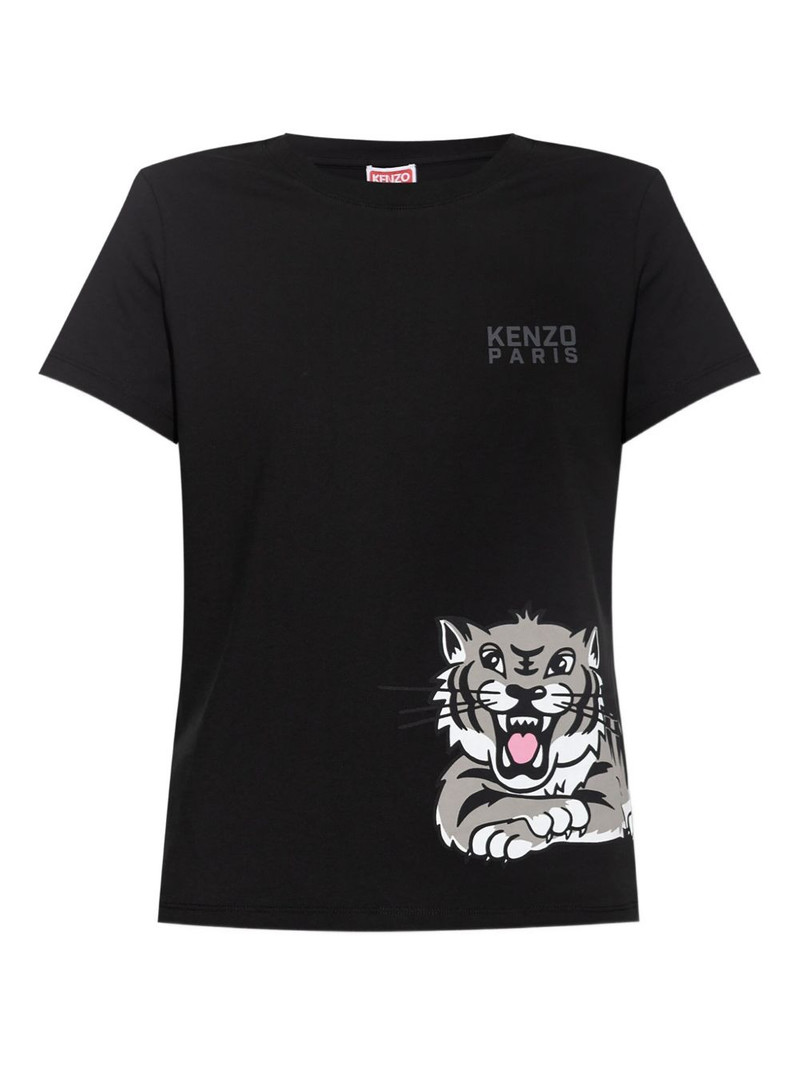 tiger-print cotton top 1