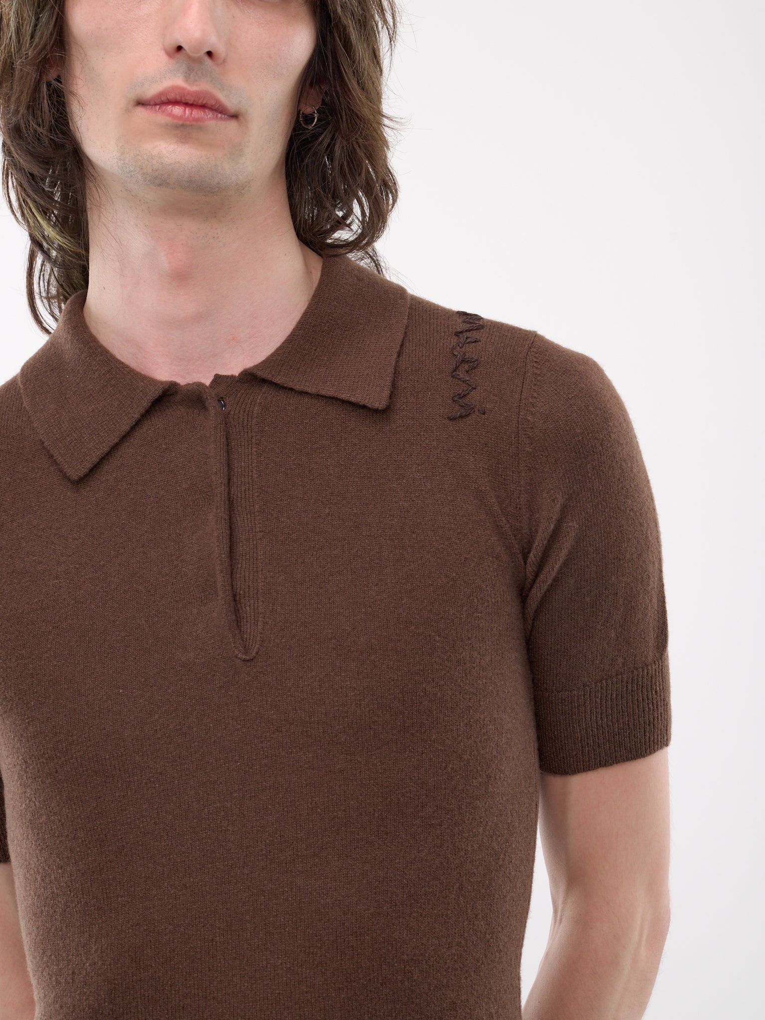 Wool-Cashmere Knit Polo - 5