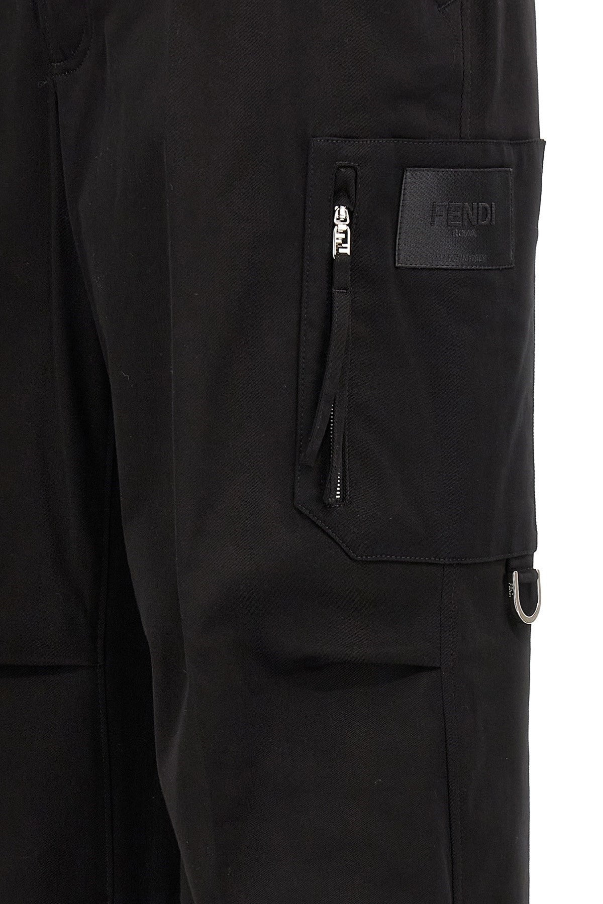 Fendi Men Gabardine Trousers - 6