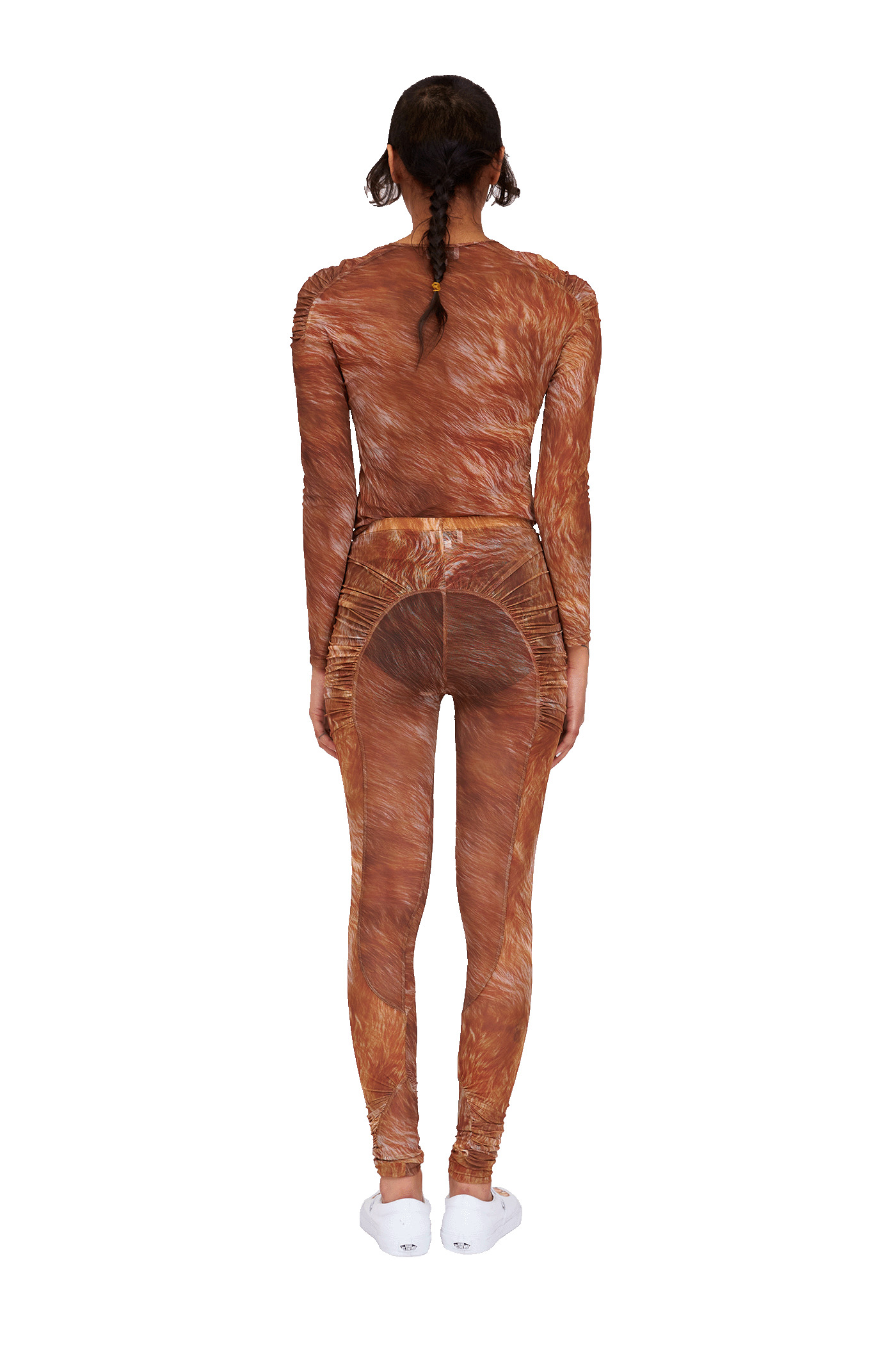 BROWN FUR PURR LEGGING - 5