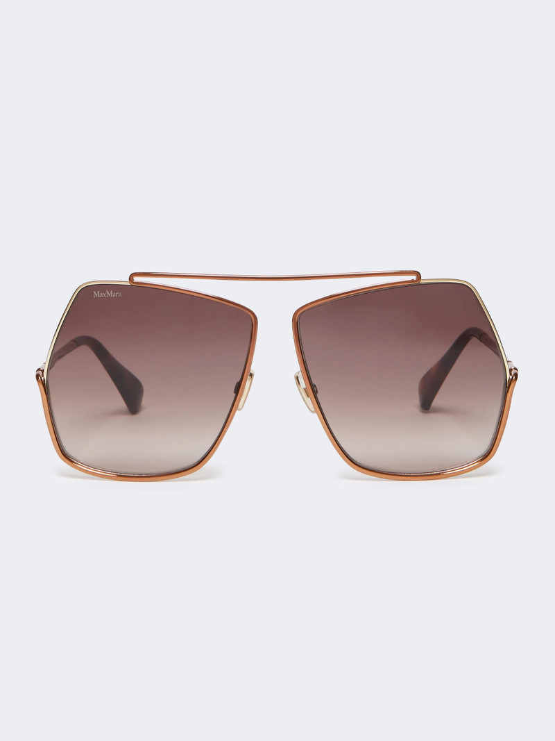 ELSA Geometric sunglasses - CAMEL 1