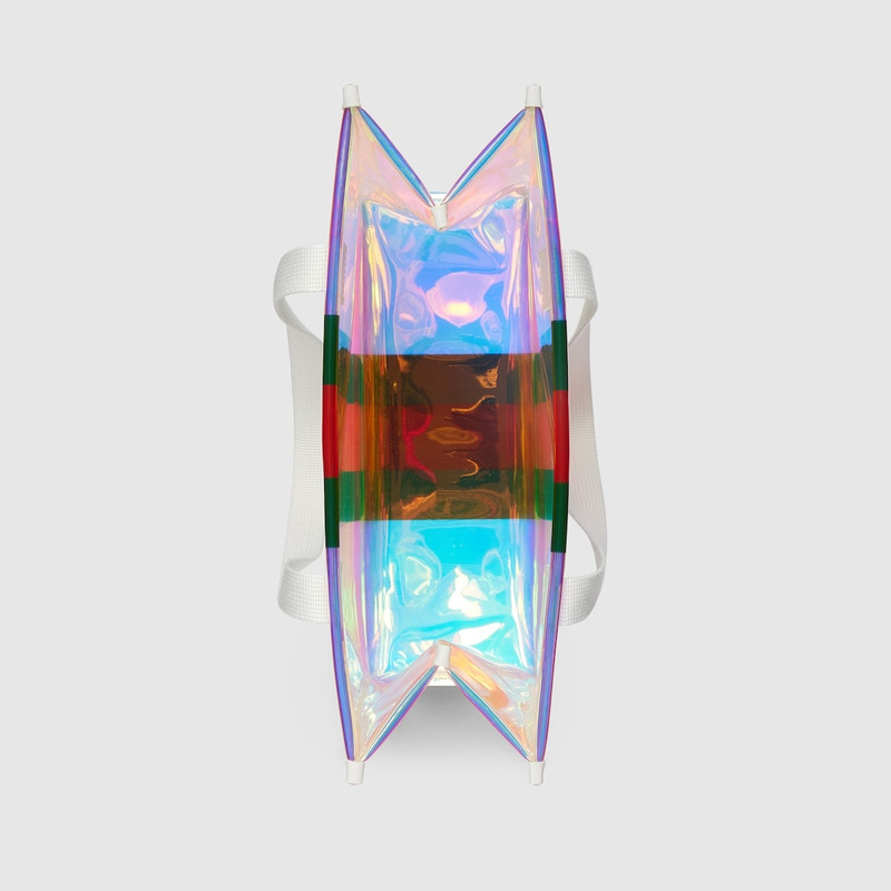 Small transparent tote bag with Web 8