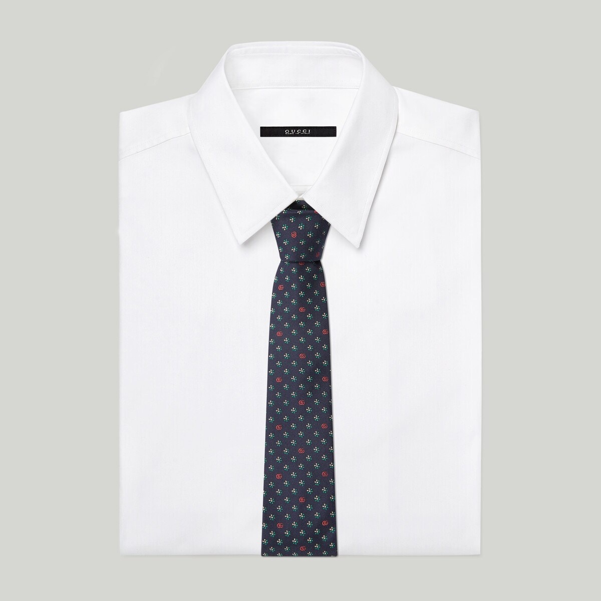 Double G cherry silk jacquard tie - 2