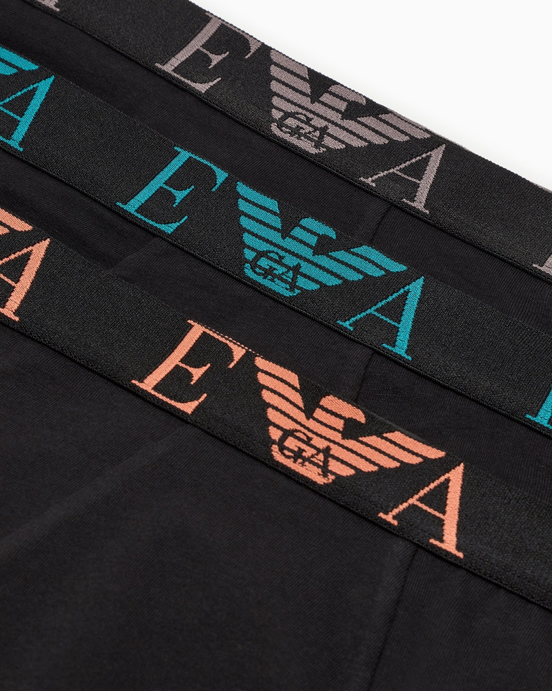 EMPORIO ARMANI THREE-PACK OF BOXER BRIEFS WITH BOLD MONOGRAM LOGO outlook