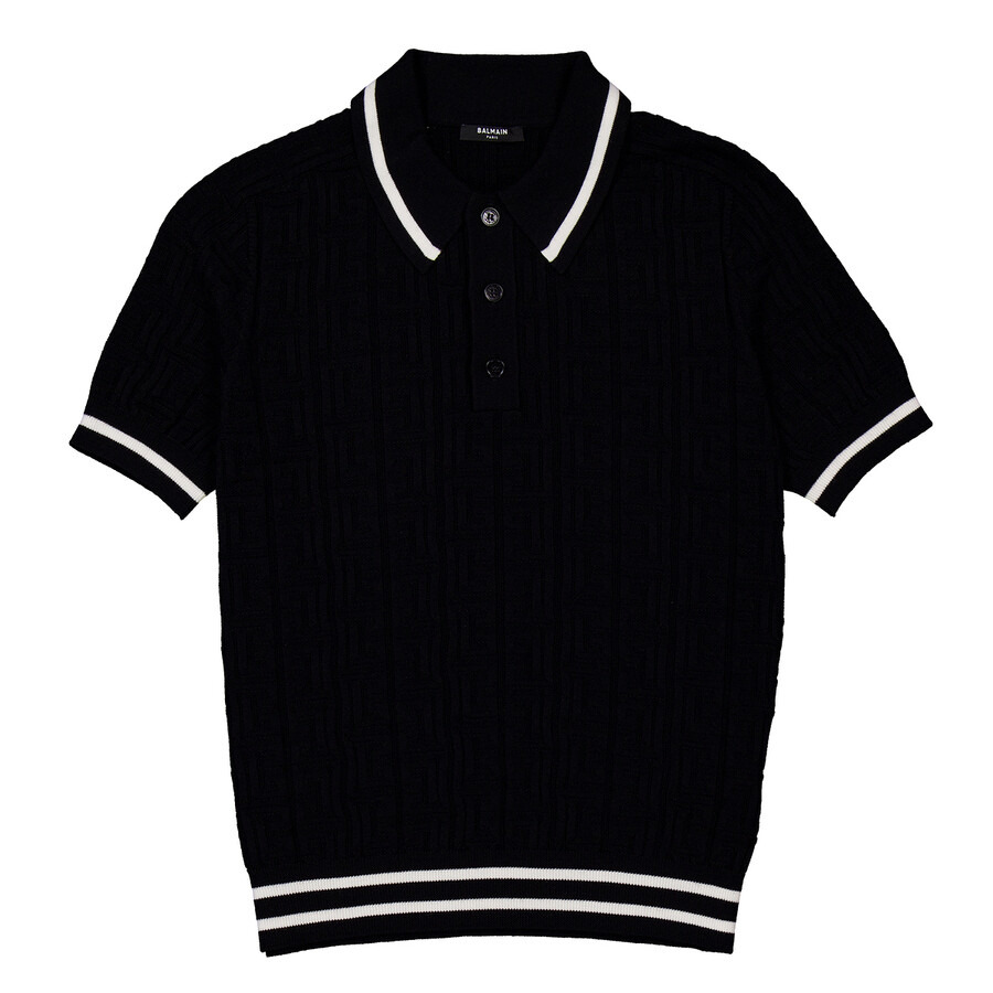 Balmain Knitted Wool Polo Shirt - 5