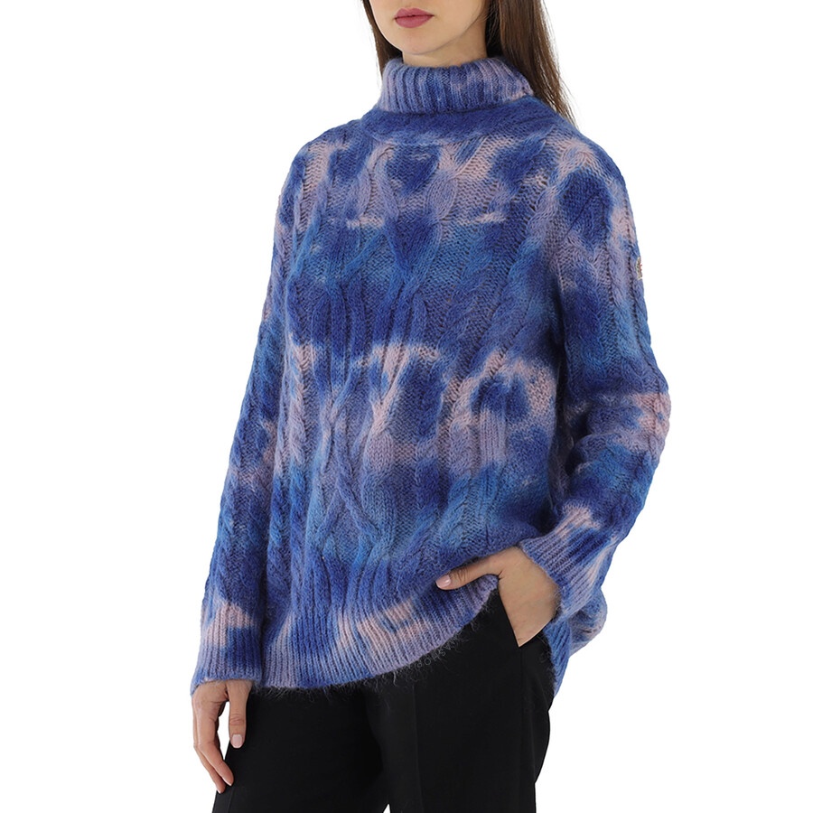 Moncler Ladies Cable Knit Tie-dye Jumper - 2