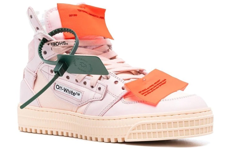 (WMNS) Off-White Off-Court 3.0 High-Top Sneakers 'Pink Beige' OWIA112F22LEA0013030 - 2