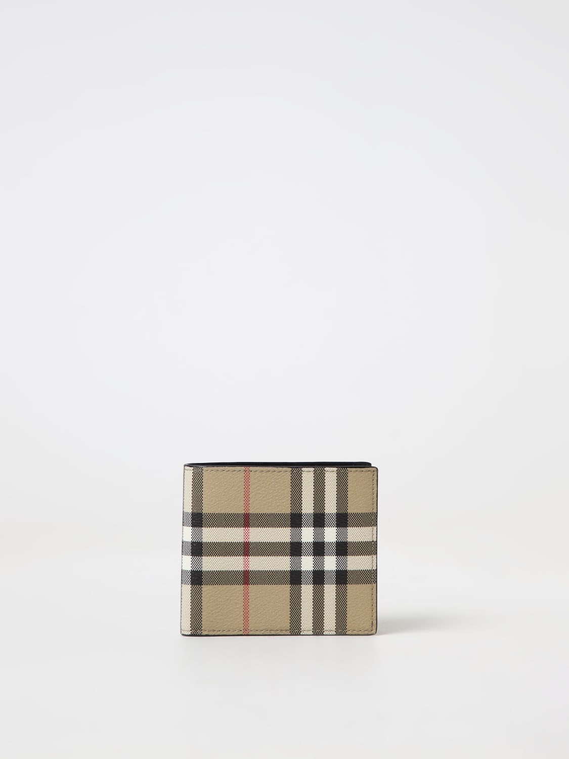 Burberry wallet in check coated fabric - 1