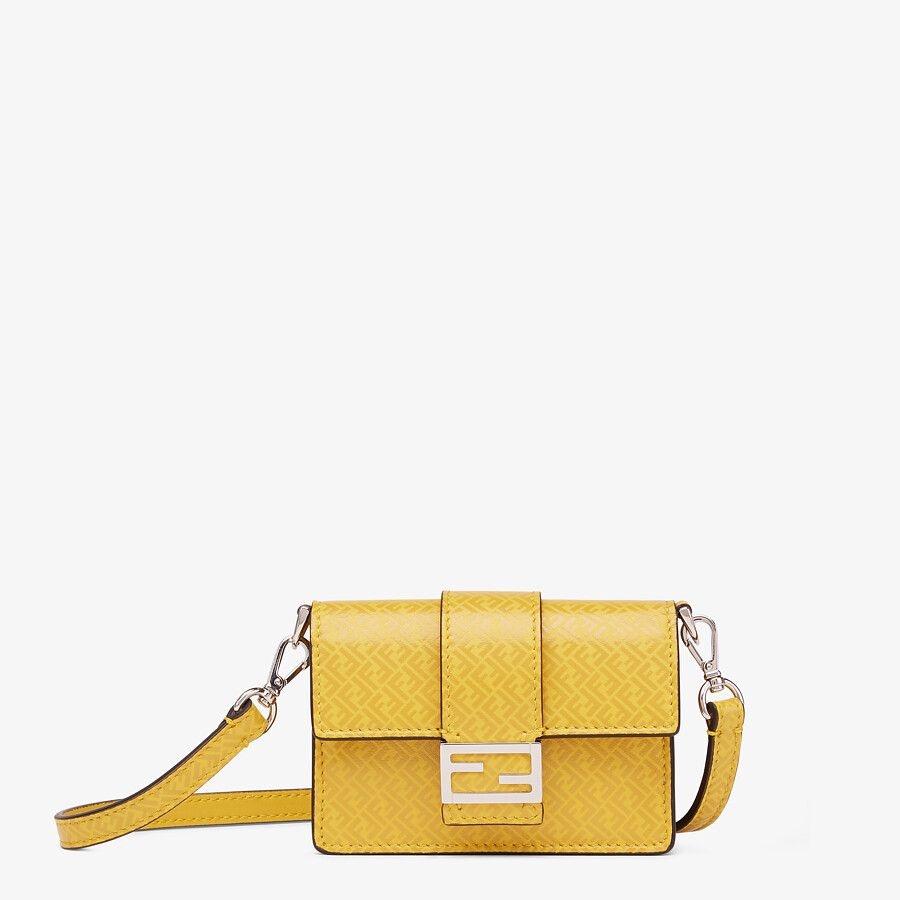 Yellow leather bag - 1