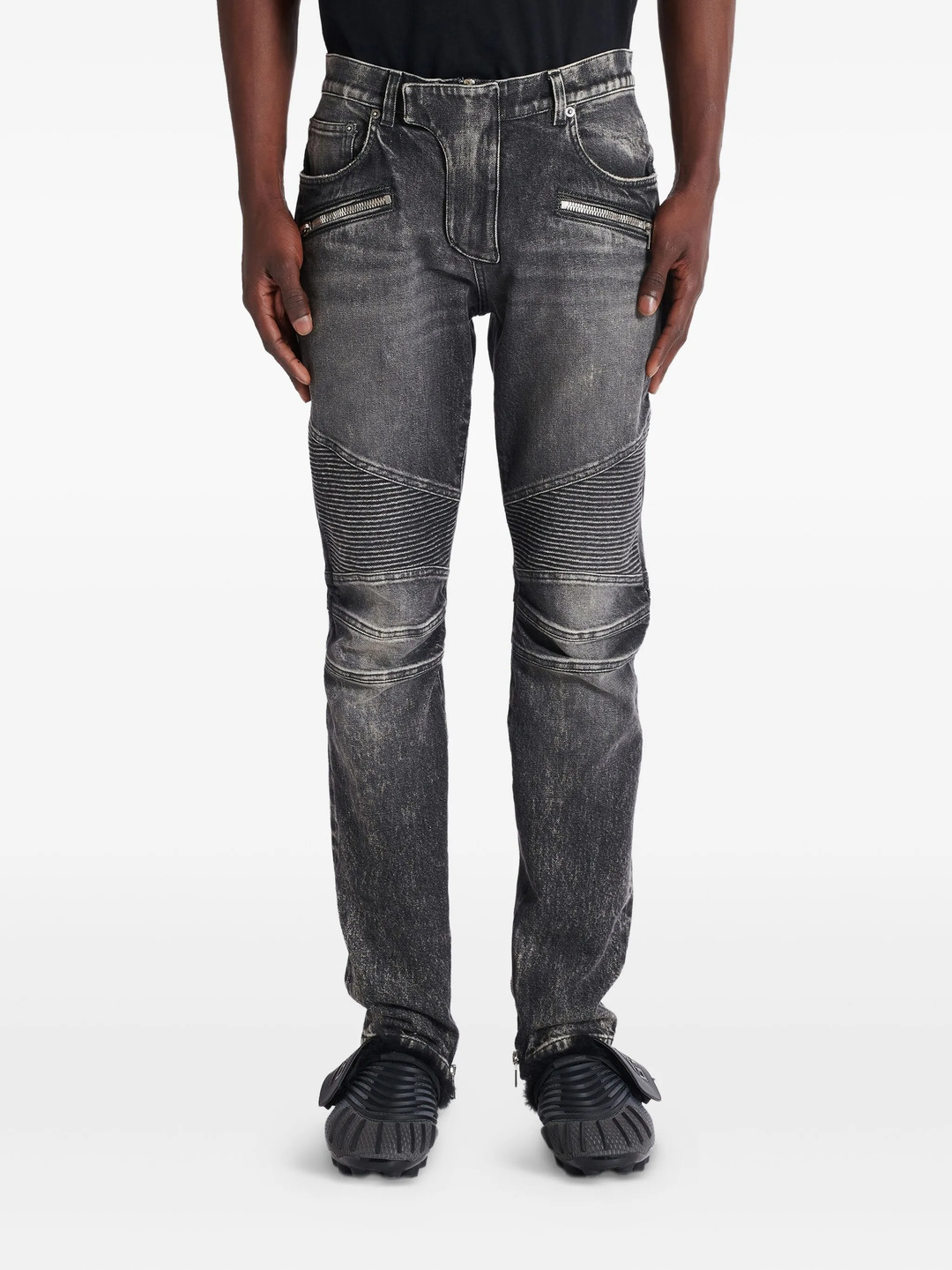 Biker Denim Pants - 3