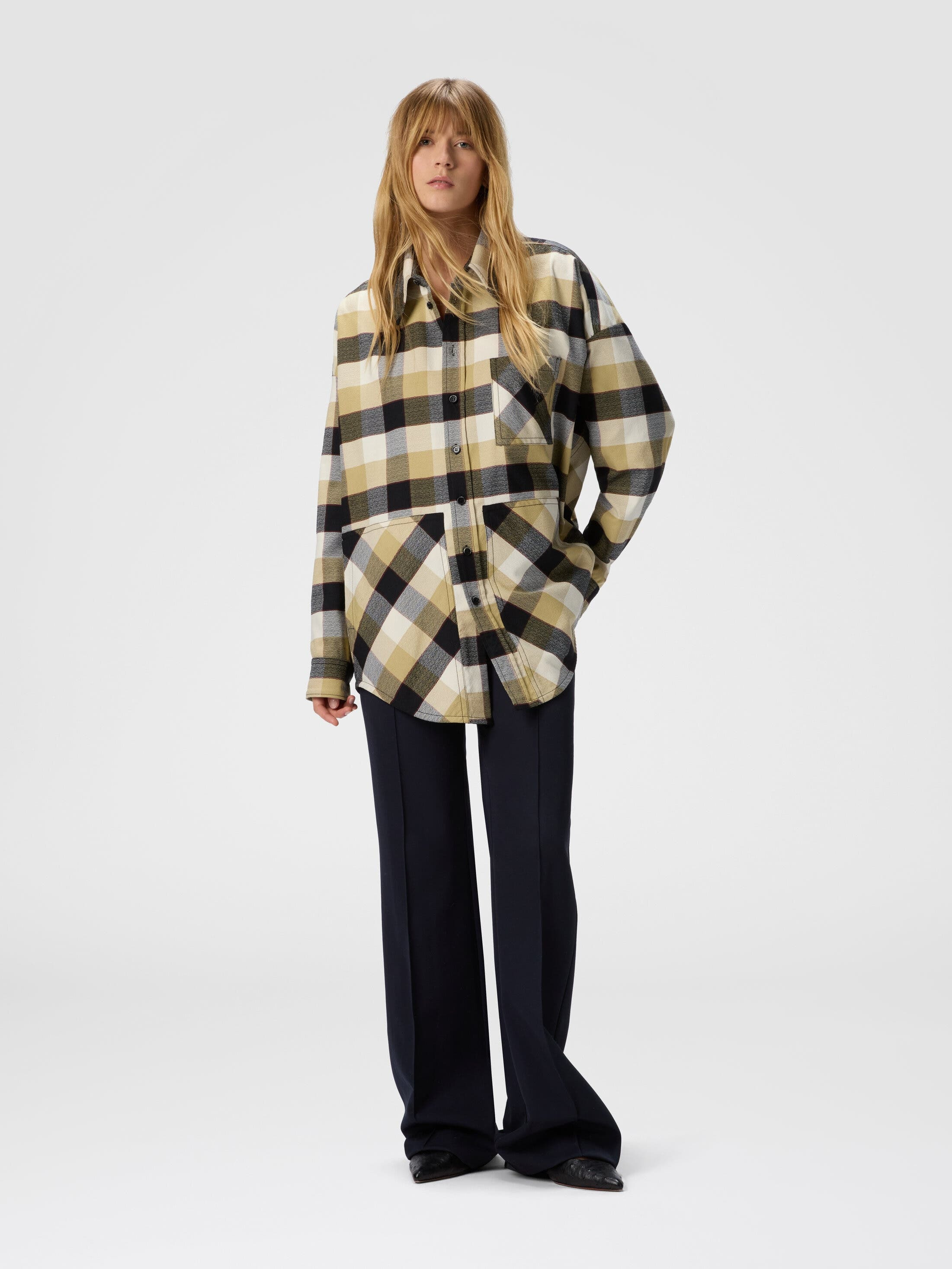 Missoni Oversized Check Shirt in Beige at Nordstrom - 2