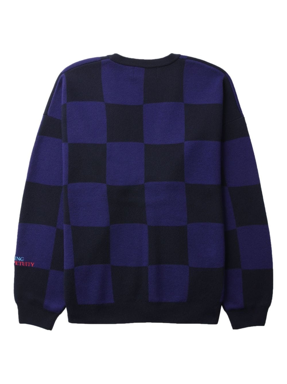 x Raf Simons logo-appliquÃ© checkered cotton cardigan - 6