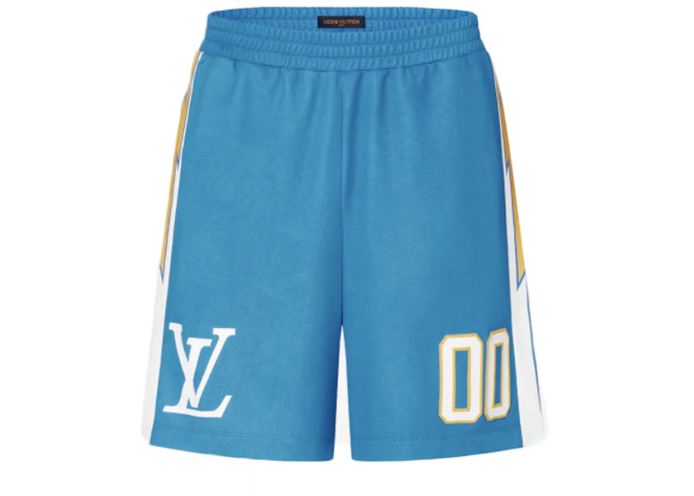 Louis Vuitton Sporty Jersey Short with Patch Blue - 1