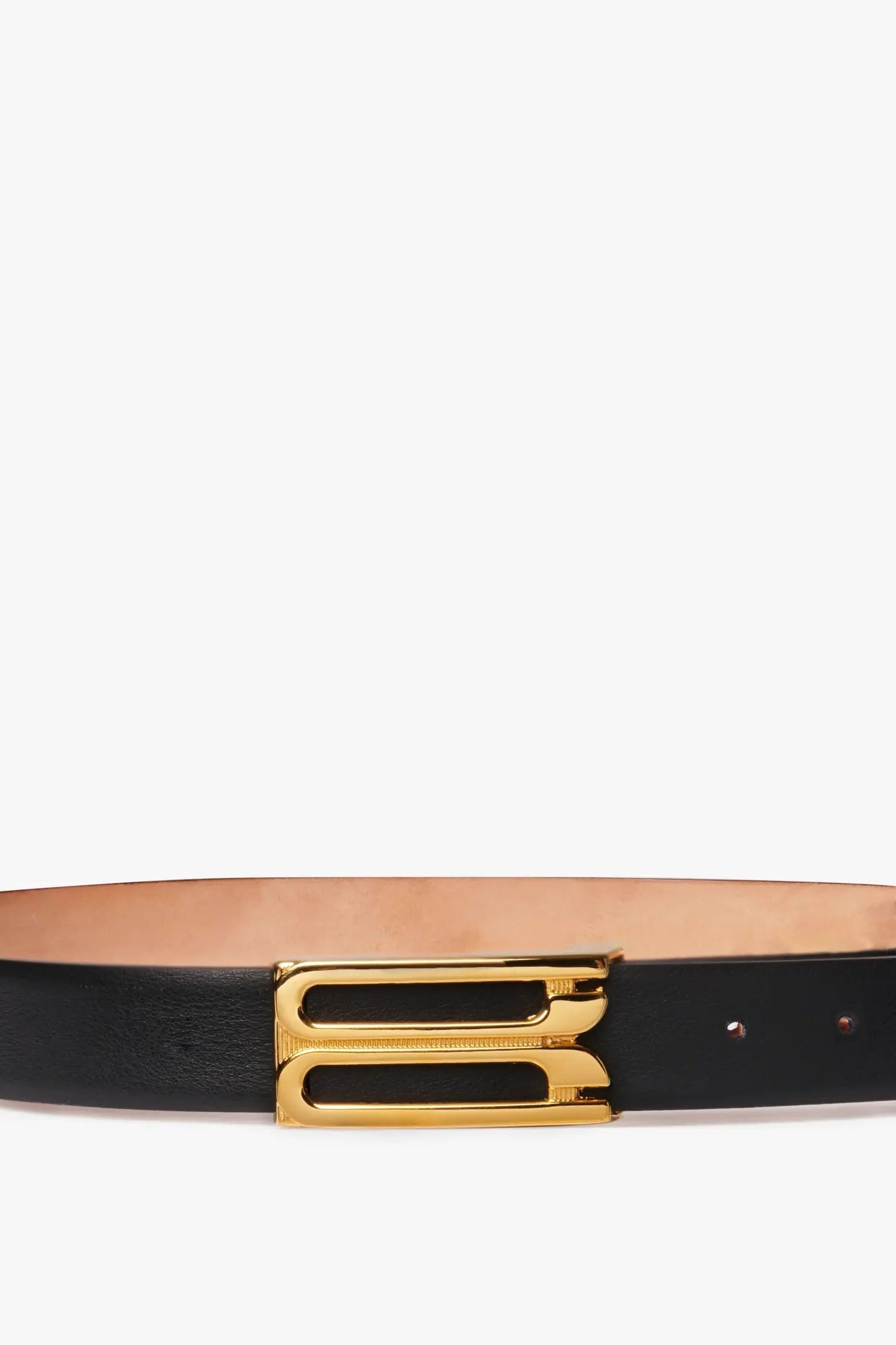 Exclusive Frame Buckle Belt In Black Leather - 3