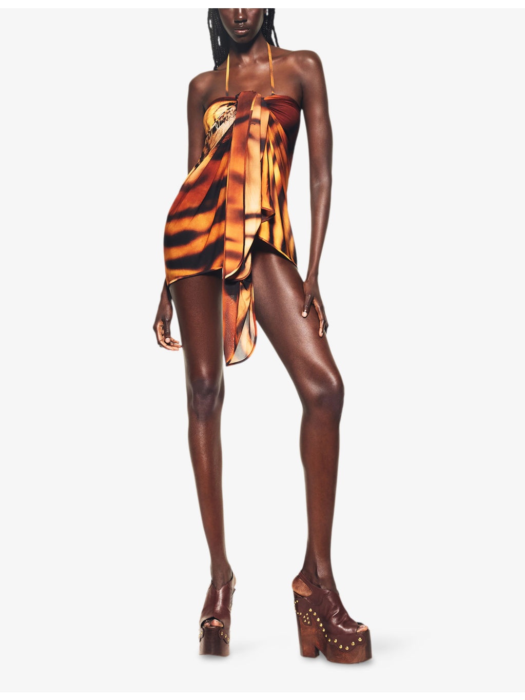 SKIMS x Cavalli Pareo Graphic-Print Stretch-Woven Skirt - 3