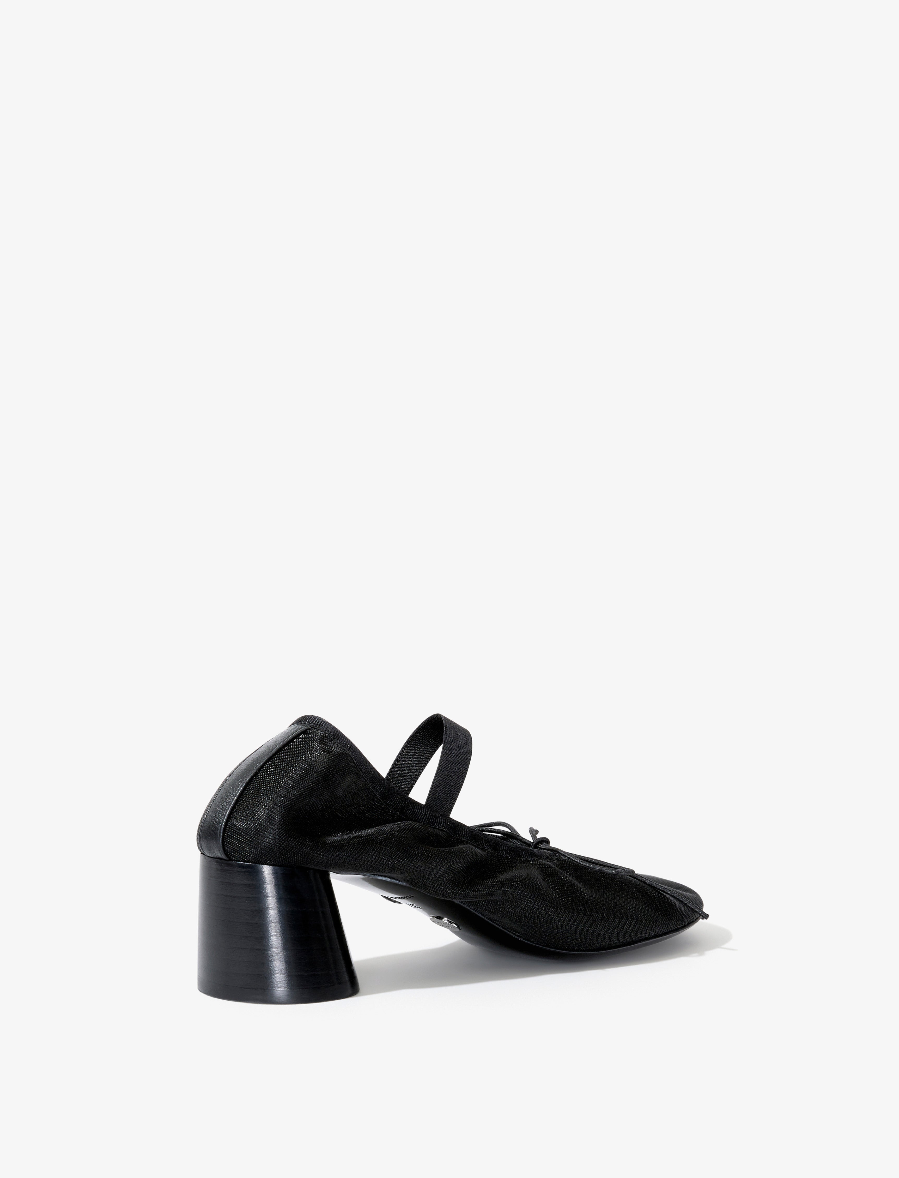 Glove Mary Jane Ballet Pumps in Mesh - 3