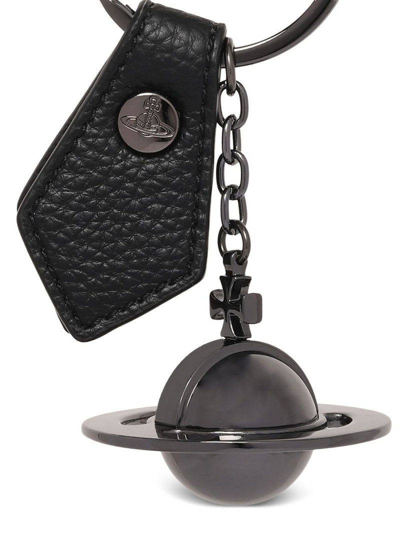 Vivienne Westwood 3D Orb leather keyring outlook