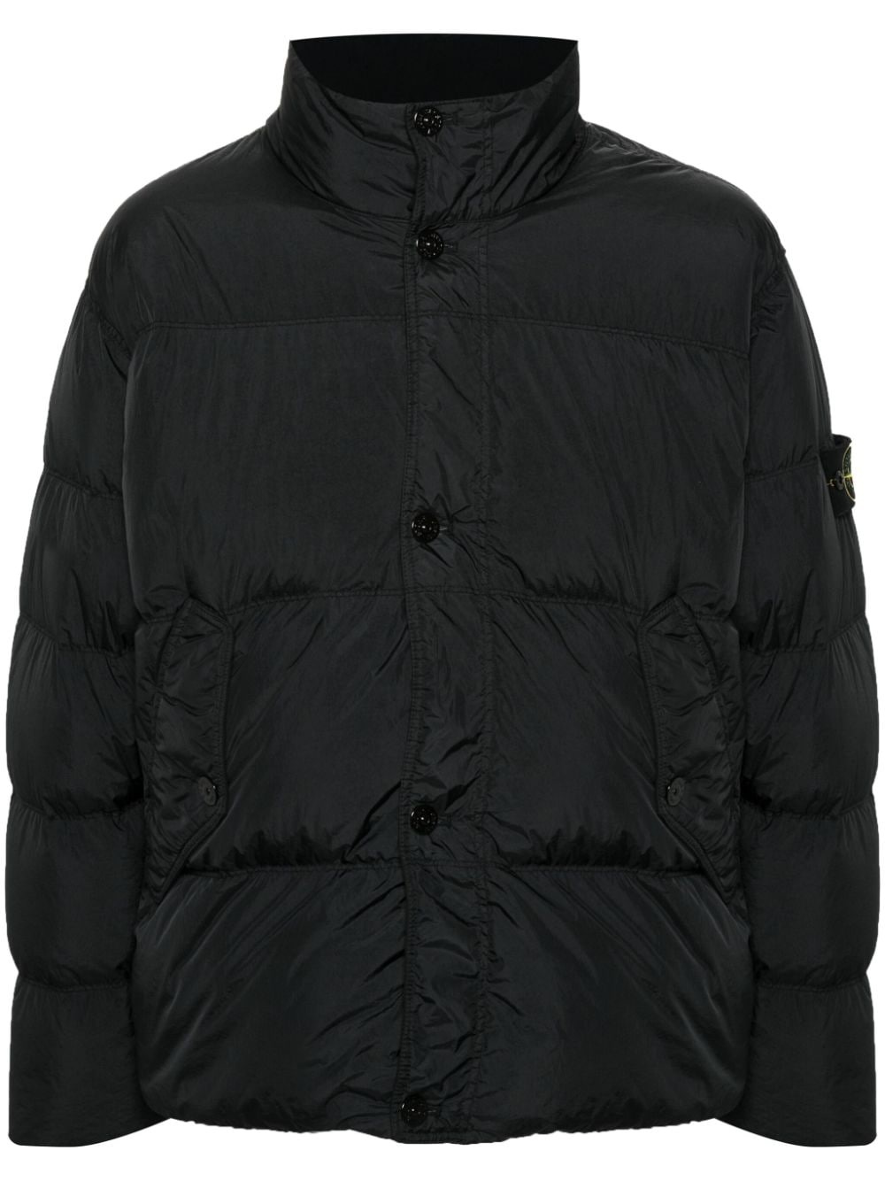 Stone Island Compass-logo padded jacket farfetch REVERSIBLE